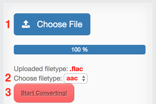 How to convert FLAC files online to AAC
